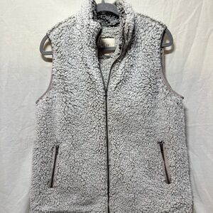 Super Soft Plush Thread & Supply Women's Vest Medium Gray EUC